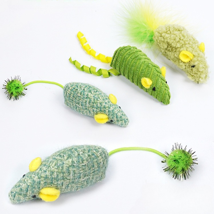 Jouets pour chat 3 pièces, sim - Catnip Interactive Plush Mouse avis et prix